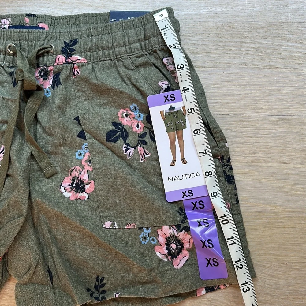 Nautical linen shorts 5”, NWT